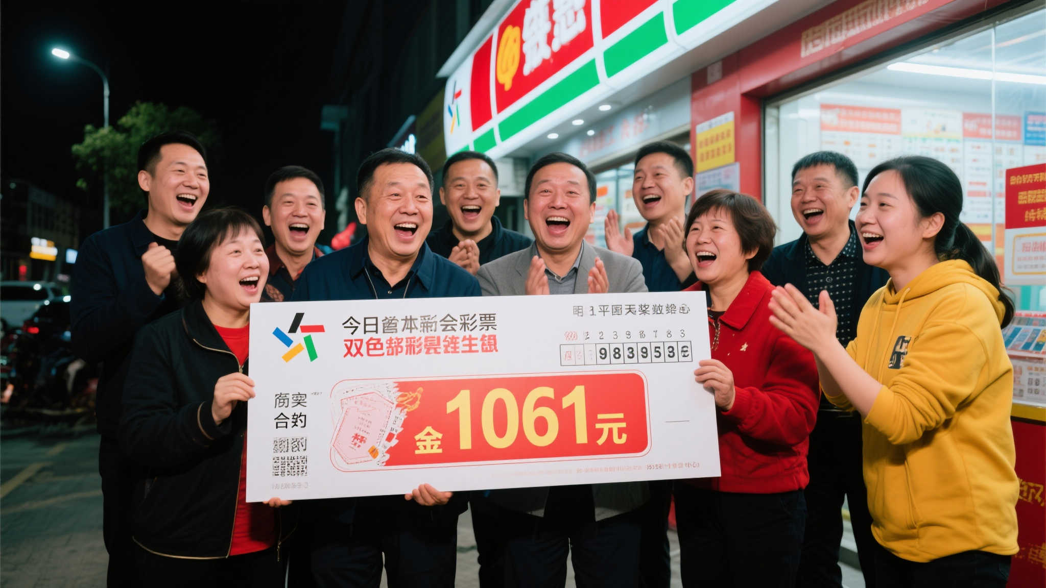 合买团喜中双色球1061万 连夜兑奖仍难信奇迹 合买团喜中双色球1061万 连夜兑奖仍难信奇迹