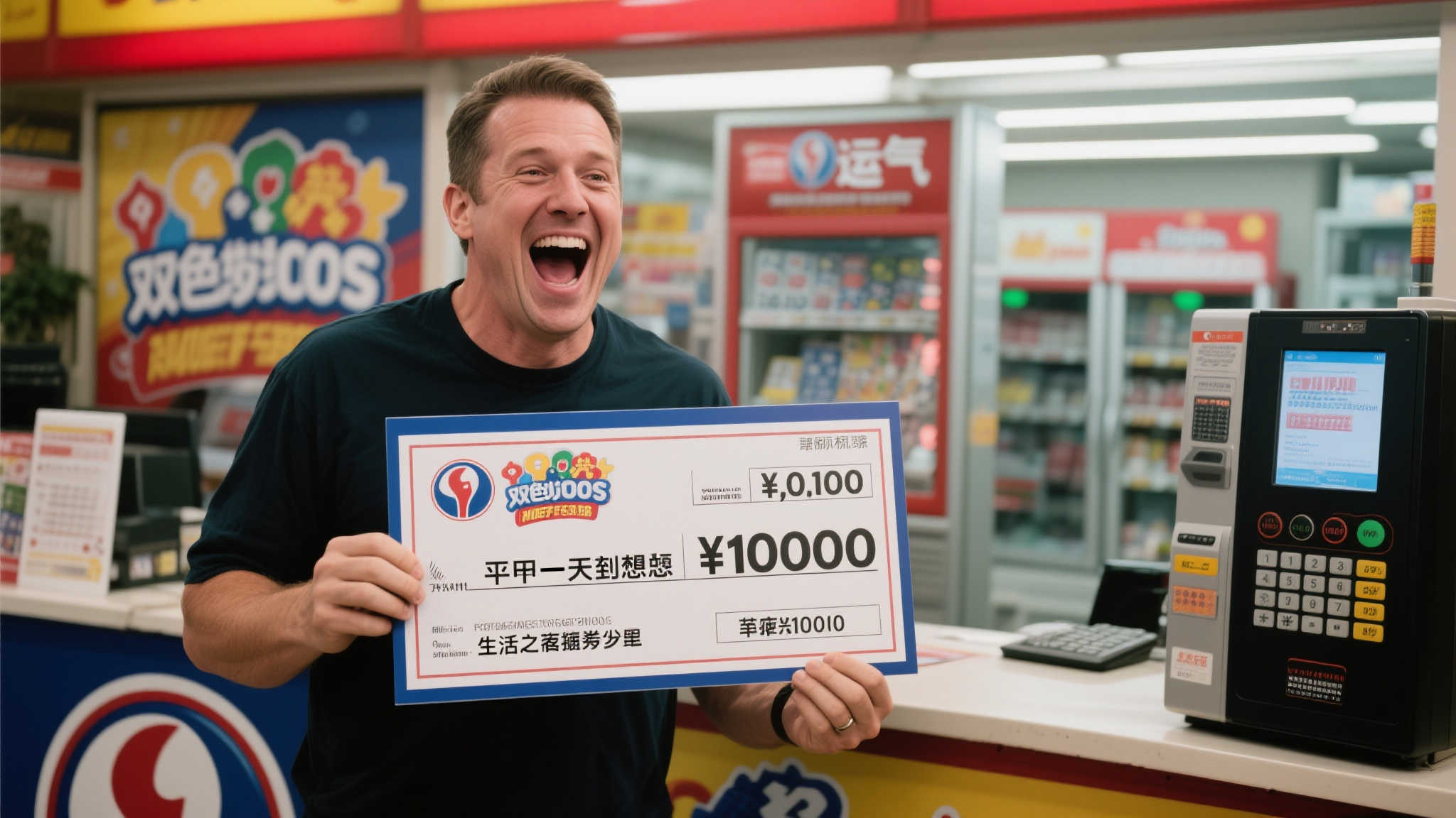 男子机选双色球揽获千万大奖,激动彻夜难眠现身领奖 男子机选双色球揽获千万大奖,激动彻夜难眠现身领奖