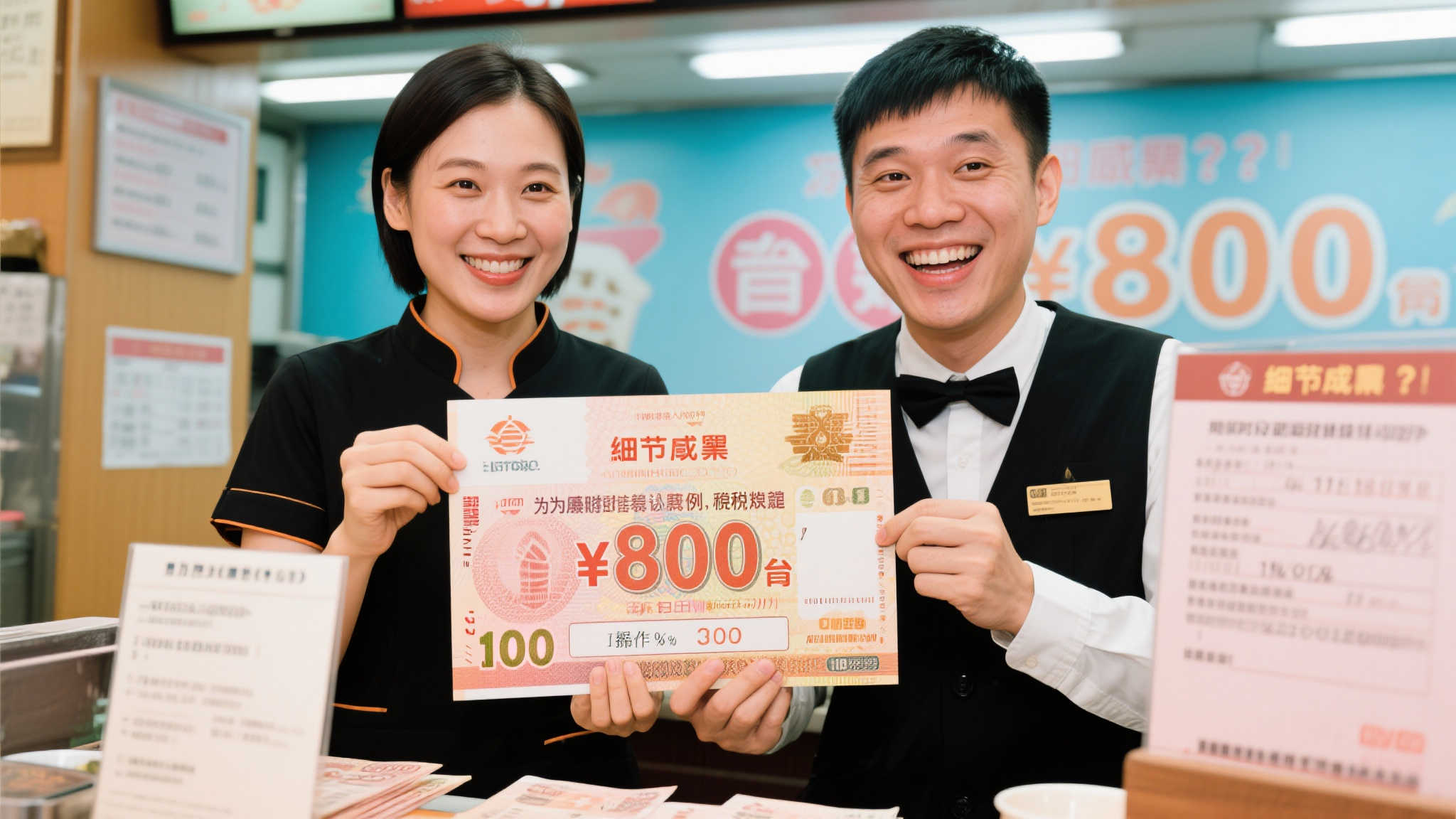 台湾两服务员联手购彩揽1.4亿大奖 疏忽致800万奖金落空 台湾两服务员联手购彩揽1.4亿大奖 疏忽致800万奖金落空