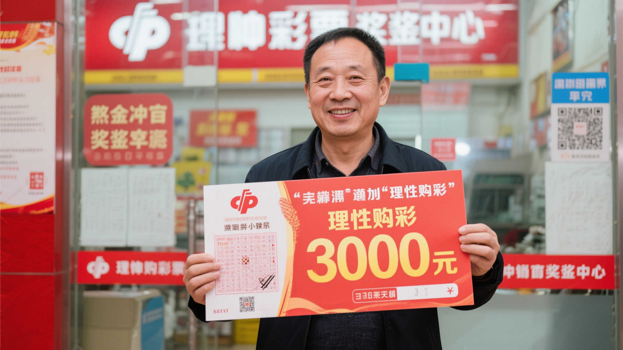 冷静彩民揽获福彩300万大奖:淡然面对中奖结果 冷静彩民揽获福彩300万大奖:淡然面对中奖结果